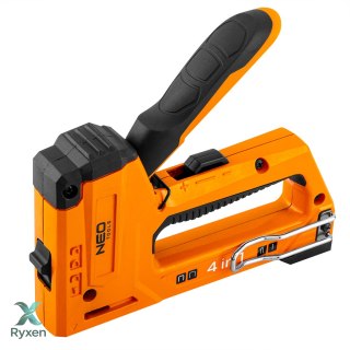 Zszywacz tapicerski wielofunkcyjny 4w1, 6-14 mm, aluminiowy, zszywki J, G, L, E NEO TOOLS