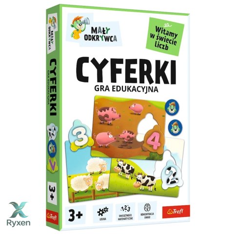 Gra edukacyjna dla dzieci Cyferki Mały Odkrywca Trefl 02810 TREFL GRY