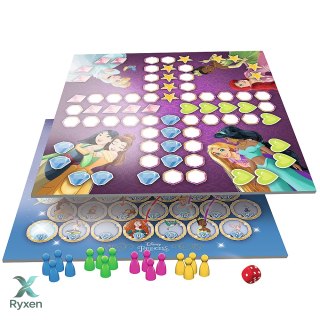 Gra planszowa 2w1 Chińczyk Węże i drabiny Disney Princess Trefl 02418 TREFL GRY