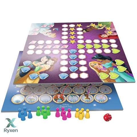 Gra planszowa 2w1 Chińczyk Węże i drabiny Disney Princess Trefl 02418 TREFL GRY