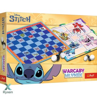 Gra planszowa Warcaby i Młynek Lilo & Stitch Trefl 02799 TREFL GRY