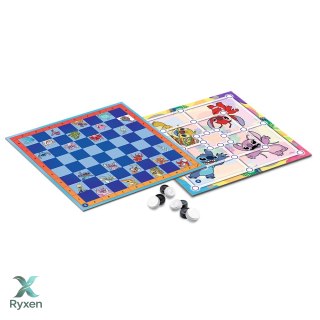 Gra planszowa Warcaby i Młynek Lilo & Stitch Trefl 02799 TREFL GRY