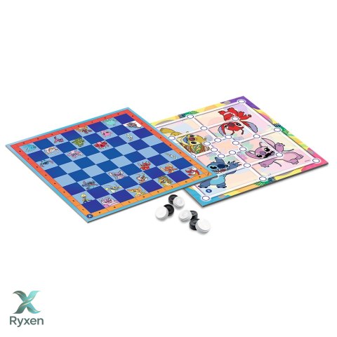 Gra planszowa Warcaby i Młynek Lilo & Stitch Trefl 02799 TREFL GRY