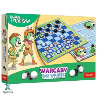 Gra planszowa Warcaby i Młynek Rodzina Treflików Trefl 02658 TREFL GRY