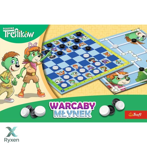 Gra planszowa Warcaby i Młynek Rodzina Treflików Trefl 02658 TREFL GRY