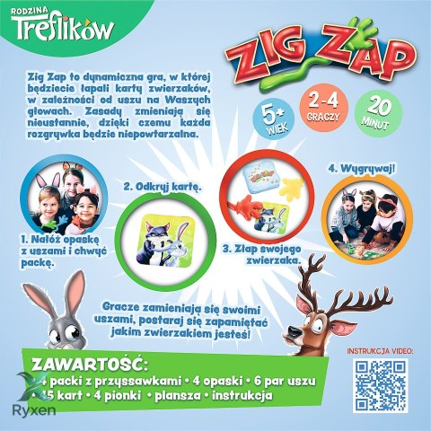 Gra zręcznościowa Zig Zap Rodzina Treflików Trefl 02821 TREFL GRY