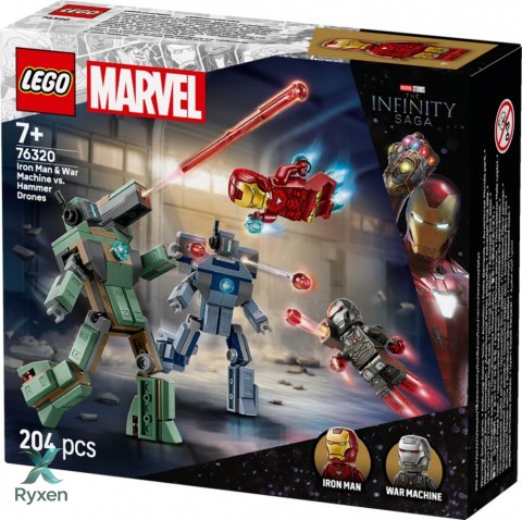 Klocki super heroes 76320 iron man i war machine kontra drony hammera LEGO