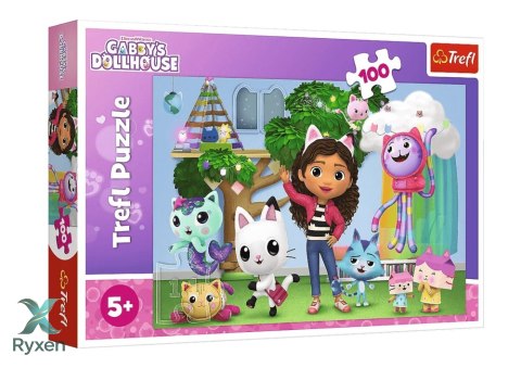 Puzzle - 100 - Koci Domek Gabi - Trefl 16464 TREFL PUZZLE