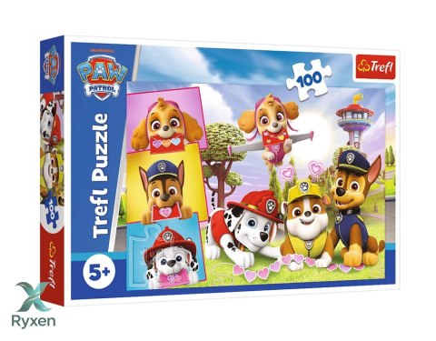 Puzzle - 100 - Nieustraszone dziewczyny - Psi Patrol - Trefl 16520 TREFL PUZZLE