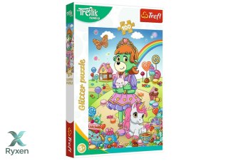 Puzzle - 100 - Rodzina Treflików - Brokatowe Trefliki - Trefl 14833 TREFL PUZZLE