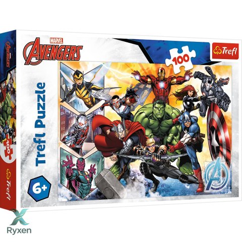 Puzzle - 100 - Siła Avengersów - Marvel Avengers - Trefl 16431 TREFL PUZZLE