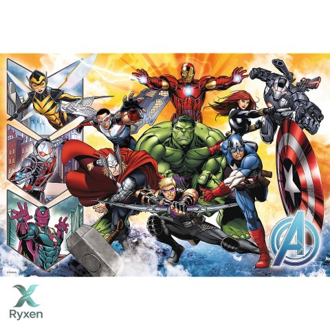 Puzzle - 100 - Siła Avengersów - Marvel Avengers - Trefl 16431 TREFL PUZZLE