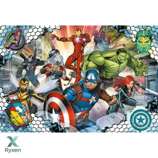 Puzzle - 100 - Sławni Avengers - Disney Marvel The Avengers - Trefl 16454 TREFL PUZZLE