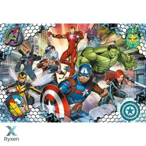 Puzzle - 100 - Sławni Avengers - Disney Marvel The Avengers - Trefl 16454 TREFL PUZZLE