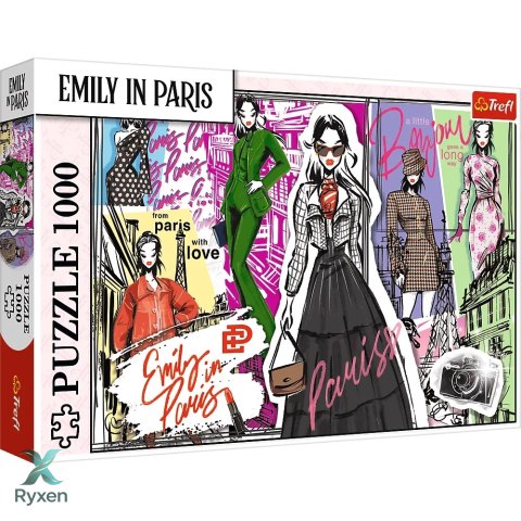 Puzzle - 1000 - Emily w Paryżu: Modowe Inspiracje - Trefl 10967 TREFL PUZZLE