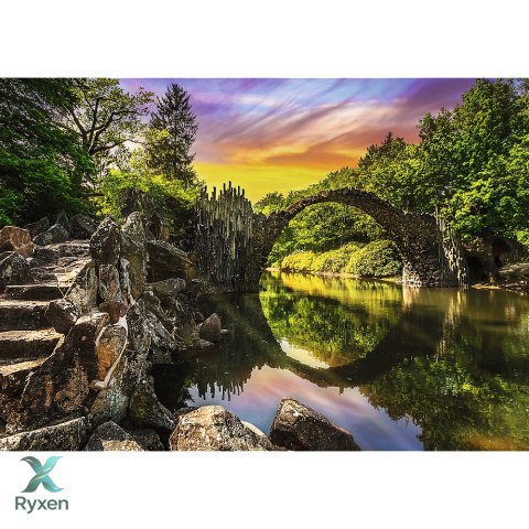 Puzzle - 1000 Premium Plus - Most Rakotza w Kromlau - Niemcy - Trefl 10811 TREFL PUZZLE