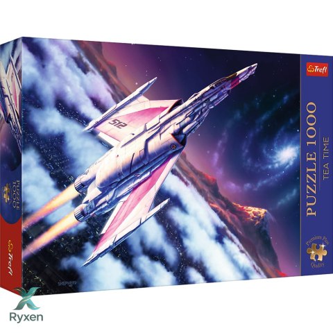 Puzzle - 1000 Premium Plus - Tea Time: Lot w kosmos - Trefl 12075 TREFL PUZZLE