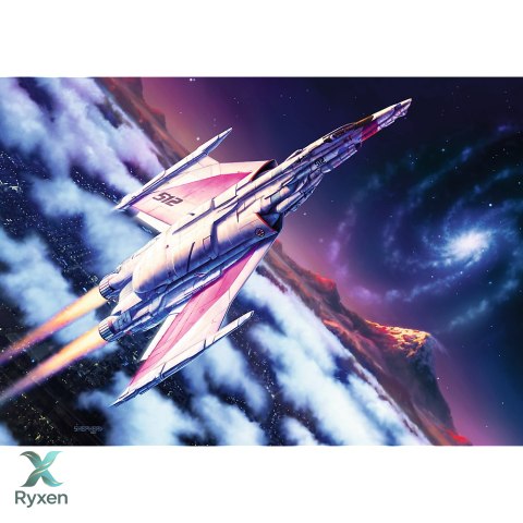 Puzzle - 1000 Premium Plus - Tea Time: Lot w kosmos - Trefl 12075 TREFL PUZZLE