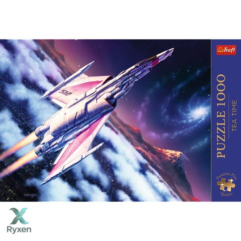 Puzzle - 1000 Premium Plus - Tea Time: Lot w kosmos - Trefl 12075 TREFL PUZZLE