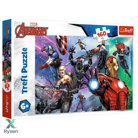 Puzzle - 160 - Marvel Avengers - Zawsze Gotowi Bohaterowie - Trefl 15424 TREFL PUZZLE