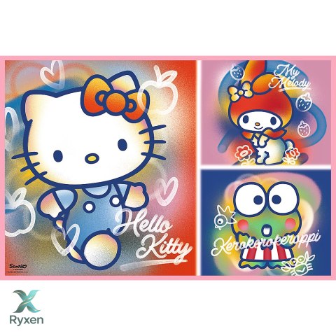 Puzzle - 2x200 - Hello Kitty i przyjaciele - Hello Kitty - Trefl 13336 TREFL PUZZLE