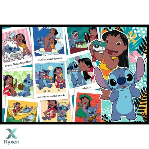 Puzzle - 2x200 - Wesołe życie Stitcha - Disney Lilo and Stitch - Trefl 13334 TREFL PUZZLE