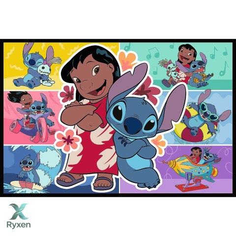 Puzzle - 2x200 - Wesołe życie Stitcha - Disney Lilo and Stitch - Trefl 13334 TREFL PUZZLE