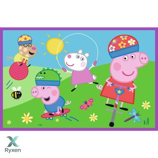 Puzzle - 2x24 - Peppa na placu zabaw - Świnka Peppa - Trefl 34435 TREFL PUZZLE