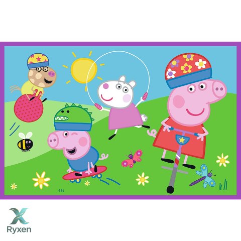 Puzzle - 2x24 - Peppa na placu zabaw - Świnka Peppa - Trefl 34435 TREFL PUZZLE