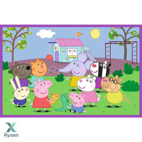 Puzzle - 2x24 - Peppa na placu zabaw - Świnka Peppa - Trefl 34435 TREFL PUZZLE
