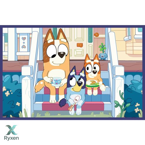 Puzzle - 2x24 - Zabawna Bluey - Trefl 34446 TREFL PUZZLE