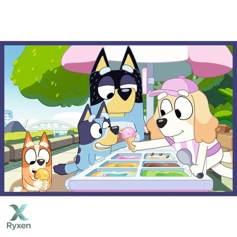 Puzzle - 2x24 - Zabawna Bluey - Trefl 34446 TREFL PUZZLE