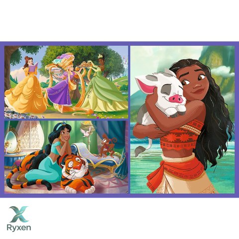 Puzzle - 2x70 - Bajkowe dni - Disney Princess - Trefl 34440 TREFL PUZZLE