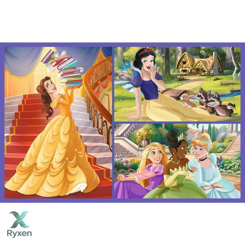 Puzzle - 2x70 - Bajkowe dni - Disney Princess - Trefl 34440 TREFL PUZZLE