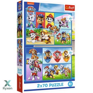 Puzzle - 2x70 - Psi Patrol rządzi - Trefl 34441 TREFL PUZZLE