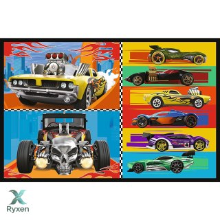 Puzzle - 2x70 - Samochodziki - Hot Wheels - Trefl 34442 TREFL PUZZLE