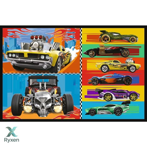 Puzzle - 2x70 - Samochodziki - Hot Wheels - Trefl 34442 TREFL PUZZLE