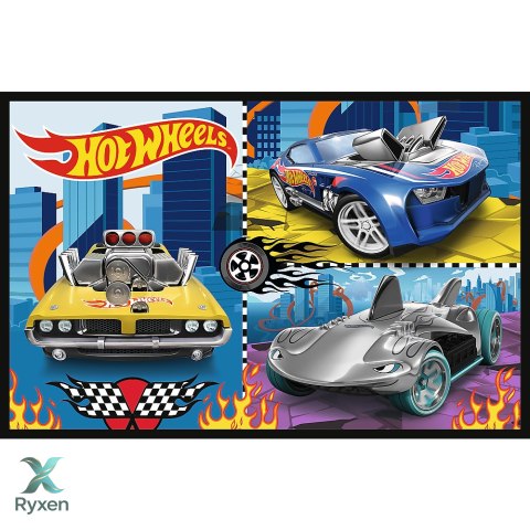 Puzzle - 2x70 - Samochodziki - Hot Wheels - Trefl 34442 TREFL PUZZLE