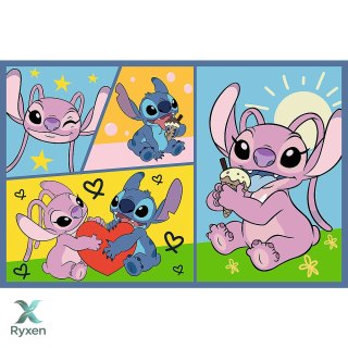 Puzzle - 2x70 - Ze Stitchem nie ma nudy - Disney Lilo i Stitch - Trefl 34444 TREFL PUZZLE