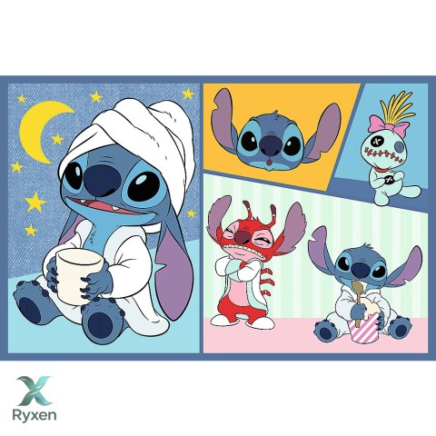 Puzzle - 2x70 - Ze Stitchem nie ma nudy - Disney Lilo i Stitch - Trefl 34444 TREFL PUZZLE