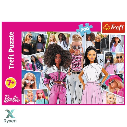 Puzzle - 200 - W świecie Barbie - Trefl 13301 TREFL PUZZLE