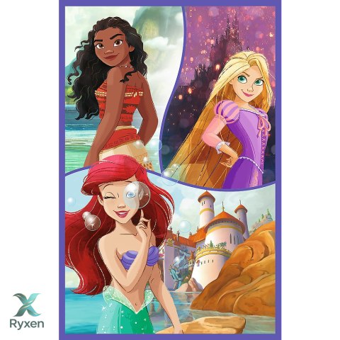 Puzzle - 3x80 - Księżniczki przyjaciółki - Disney Princess - Trefl 34884 TREFL PUZZLE