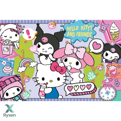 Puzzle - 300 - Szalone trio - Hello Kitty - Trefl 23039 TREFL PUZZLE