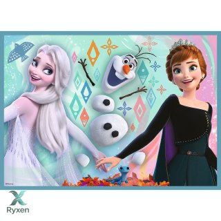 Puzzle - 4w1 (12, 15, 20, 24) - Niezwykły świat Frozen - Kraina Lodu - Trefl 34381 TREFL PUZZLE