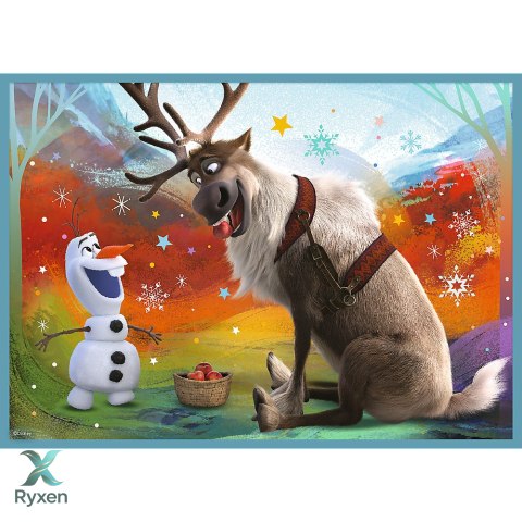 Puzzle - 4w1 (12, 15, 20, 24) - Niezwykły świat Frozen - Kraina Lodu - Trefl 34381 TREFL PUZZLE