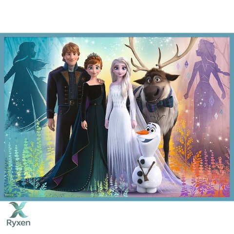 Puzzle - 4w1 (12, 15, 20, 24) - Niezwykły świat Frozen - Kraina Lodu - Trefl 34381 TREFL PUZZLE