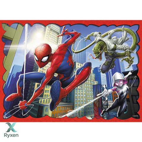 Puzzle - 4w1 (35, 48, 54, 70) - Bohaterski Spider-Man - Trefl 34384 TREFL PUZZLE