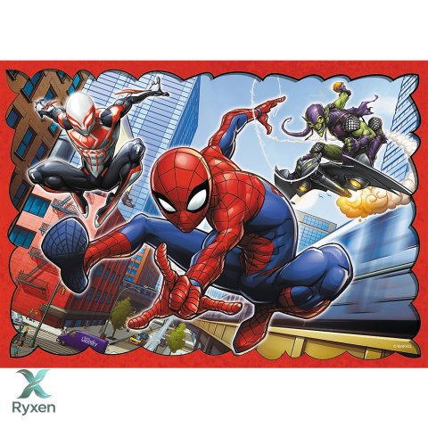 Puzzle - 4w1 (35, 48, 54, 70) - Bohaterski Spider-Man - Trefl 34384 TREFL PUZZLE