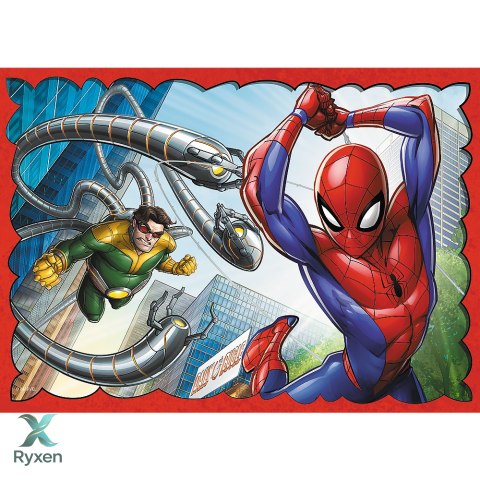 Puzzle - 4w1 (35, 48, 54, 70) - Bohaterski Spider-Man - Trefl 34384 TREFL PUZZLE