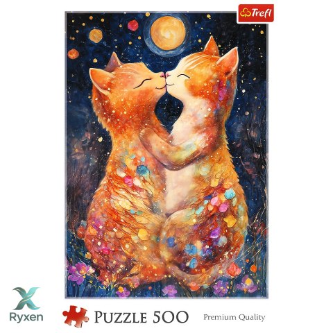 Puzzle - 500 - Pocałunek w Świetle księżyca - Trefl 37546 TREFL PUZZLE